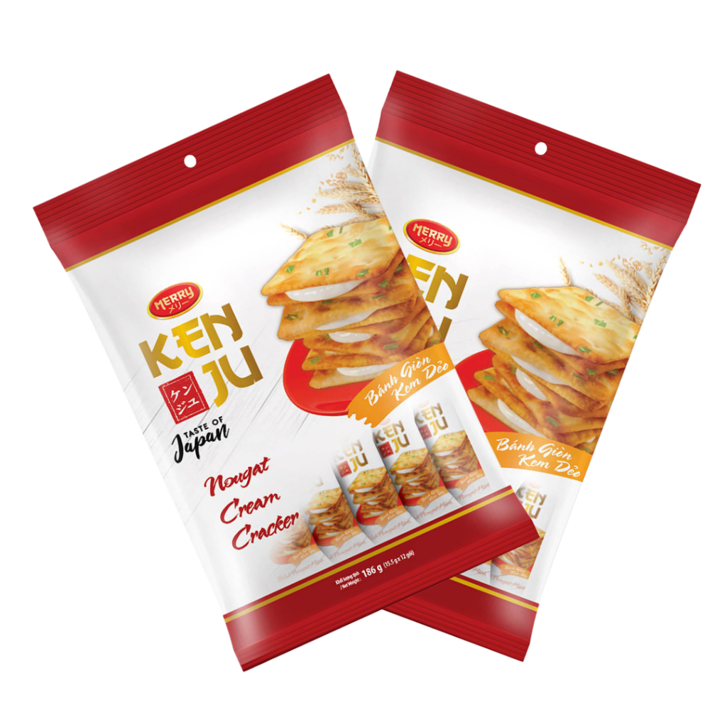 Bánh Richy Kenju quy hành kem dẻo túi 186g