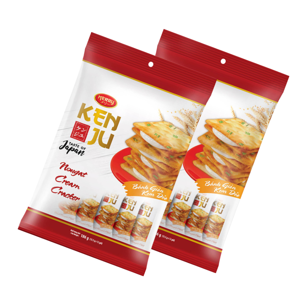 Bánh Richy Kenju quy hành kem dẻo túi 186g