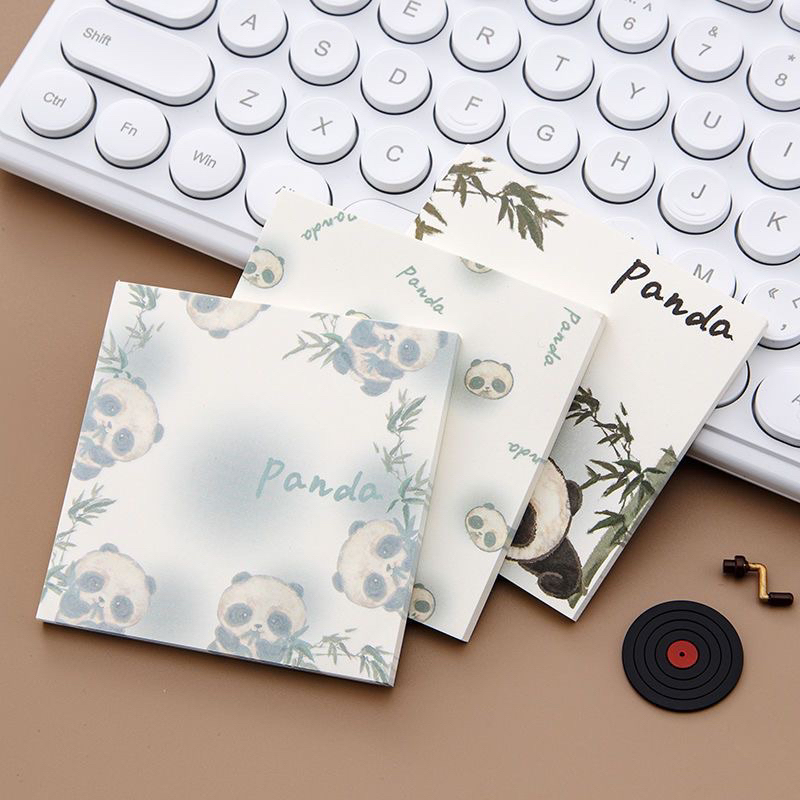Sét 50 giấy ghi chú gấu trúc xinh