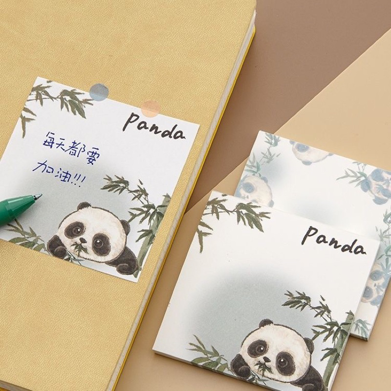 Sét 50 giấy ghi chú gấu trúc xinh