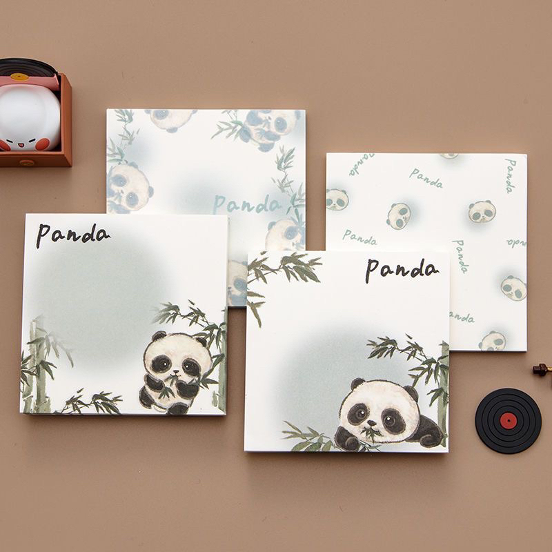 Sét 50 giấy ghi chú gấu trúc xinh