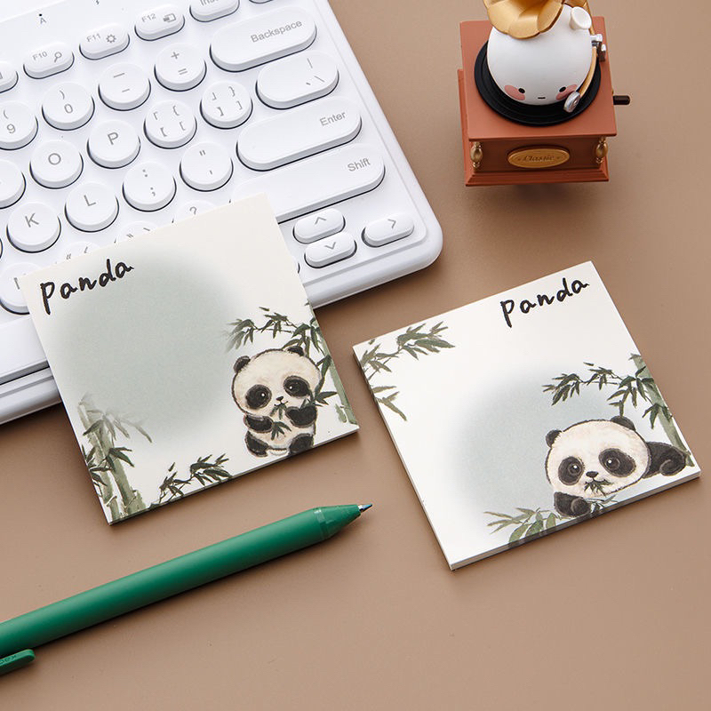 Sét 50 giấy ghi chú gấu trúc xinh