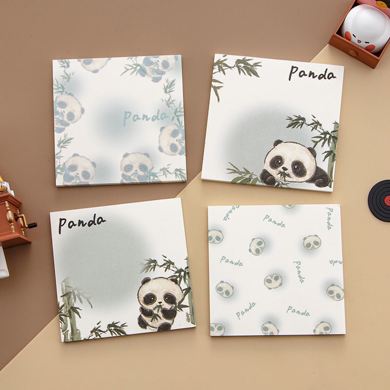 Sét 50 giấy ghi chú gấu trúc xinh