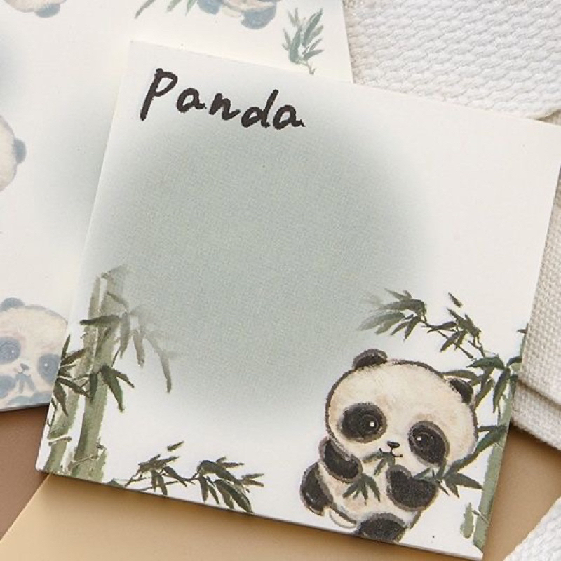 Sét 50 giấy ghi chú gấu trúc xinh