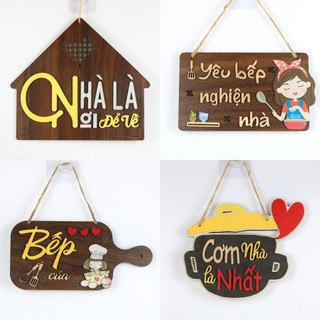 Bảng gỗ trang trí chủ đề gia đình, Nhà bếp nhiều mẫu Siêu dễ thương