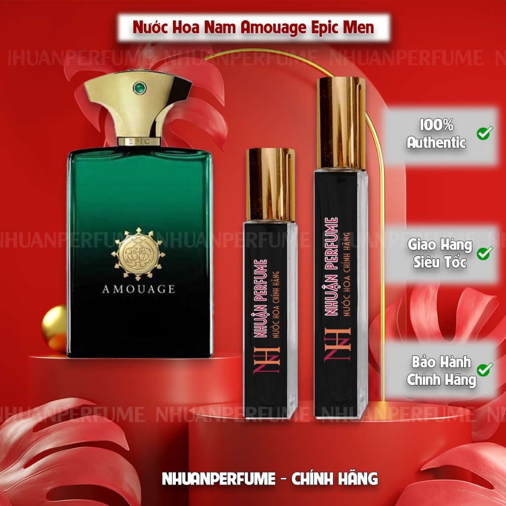 Nước Hoa Nam Amouage Epic Men Hương gỗ phương đông Nam tính, Lịch lãm, sang trọng 10/20ML