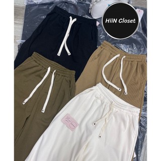 Ảnh thật - Quần suông nữ tăm gân - Quần ống suông chạp chun HiiNCloset