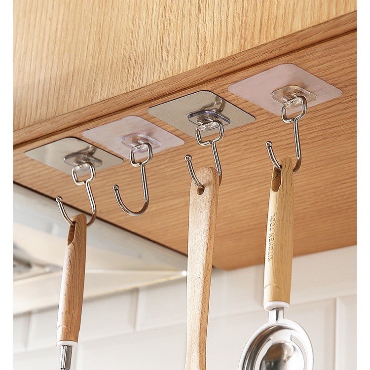Móc Dán Tường Inox 304 Siêu Dính Treo Đồ Nhà Bếp - TD856