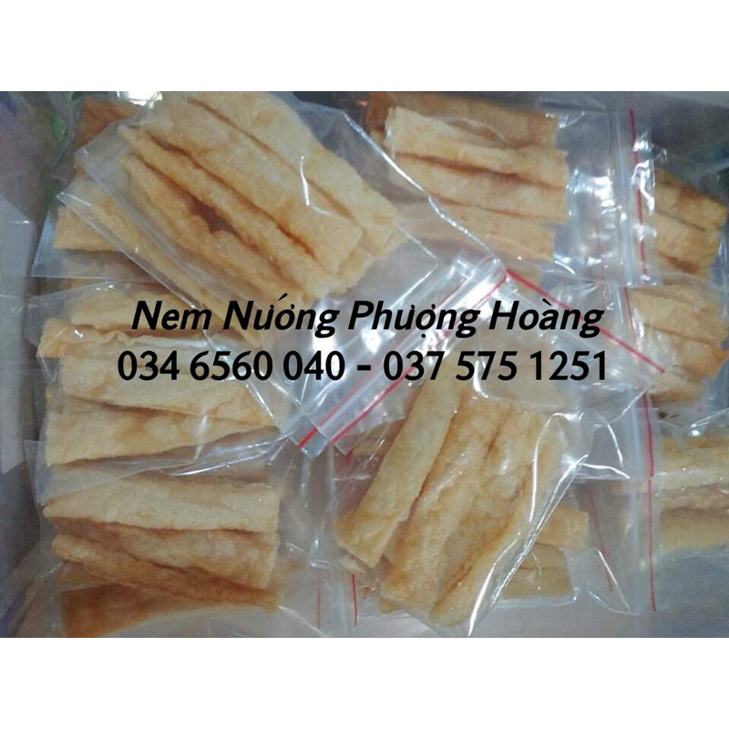 Vỏ ram Hà Tĩnh cuốn sẵn chuyên dùng cho món nem nướng Nha Trang