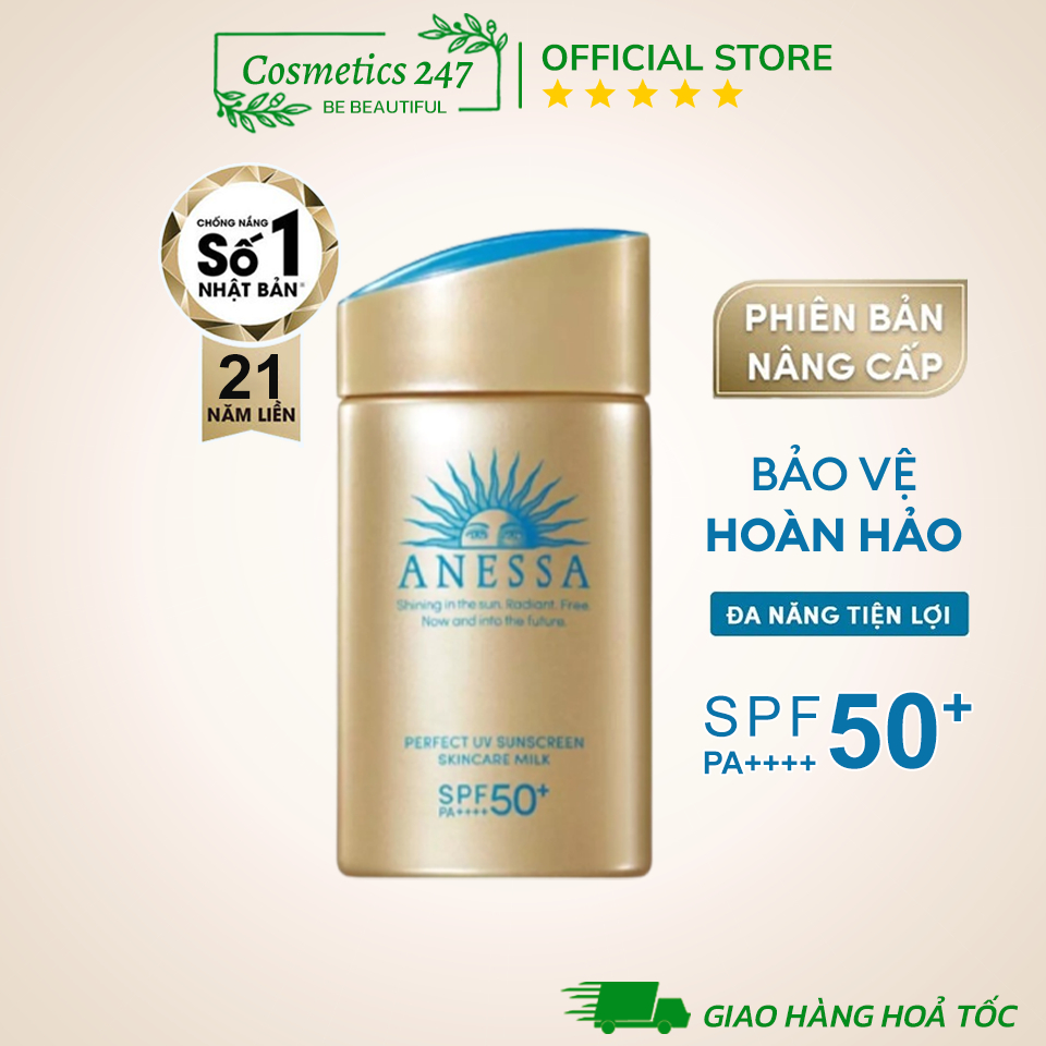 Kem chống nắng Anessa Perfect UV Sunscreen Skincare Milk SPF 50+ PA++++ 60ml