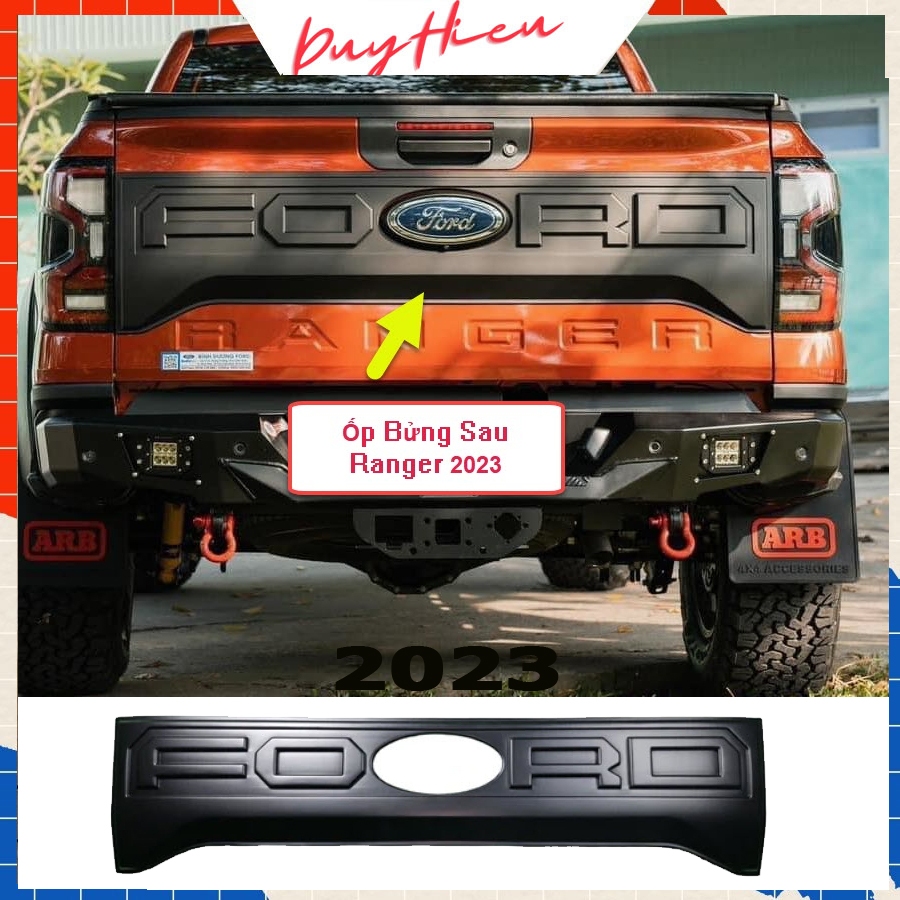 Ốp thùng sau, ốp bưởng FORD RANGER 2014-2023 công nghệ Thái Lan F150