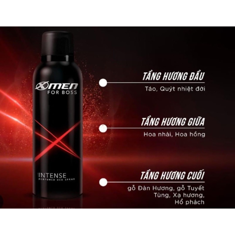 Xịt khử mùi X-MEN For Boss 50ml