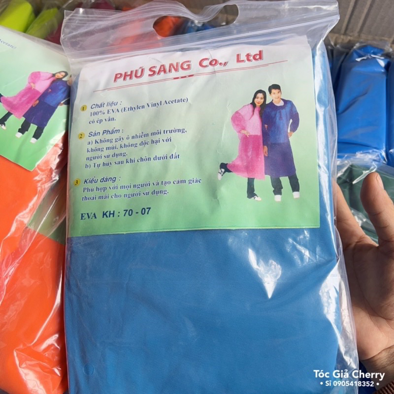 Áo mưa phương tiện áo mưa su phú sang , hàng loại 1
