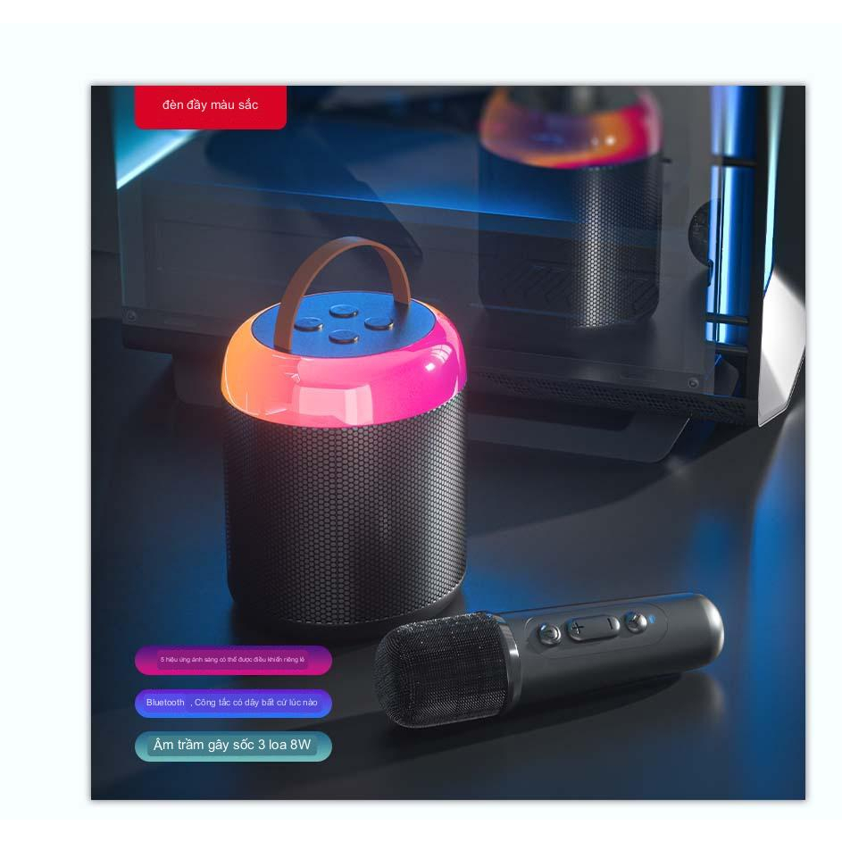 Loa Bluetooth Kèm Mic Karaoke Y2 - Pin Trâu - Bắt Tiếng Cực Tốt - Bass Đầm - Chính Hãng Phukien 365