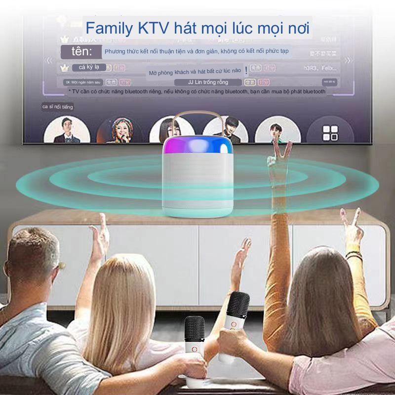 Loa Bluetooth Kèm Mic Karaoke Y2 - Pin Trâu - Bắt Tiếng Cực Tốt - Bass Đầm - Chính Hãng Phukien 365