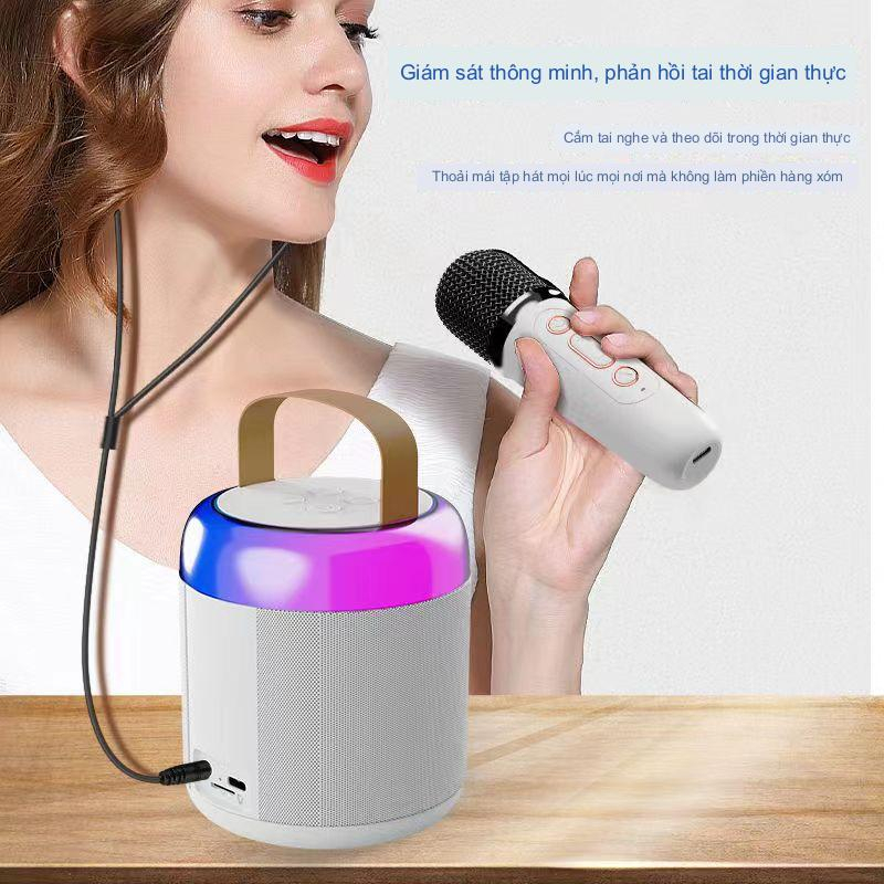 Loa Bluetooth Kèm Mic Karaoke Y2 - Pin Trâu - Bắt Tiếng Cực Tốt - Bass Đầm - Chính Hãng Phukien 365
