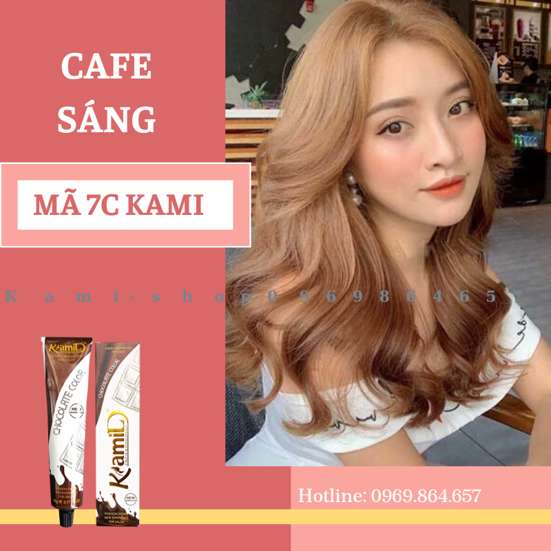 Combo 7C Thuốc nhuộm tóc cafe sáng, hạt dẻ sáng, tặng kèm trợ nhuộm và phục hồi