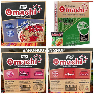 Thùng mì Omachi 30 Gói xốt bò hầm/sườn hầm ngũ quả 30 gói [ Date Mới Nhất ]