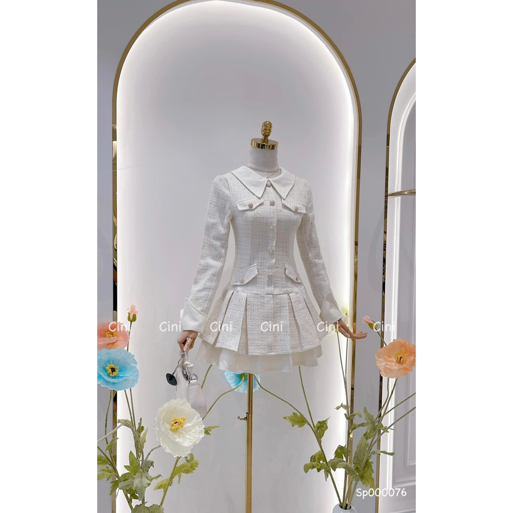 Váy dạ xòe tiểu thư