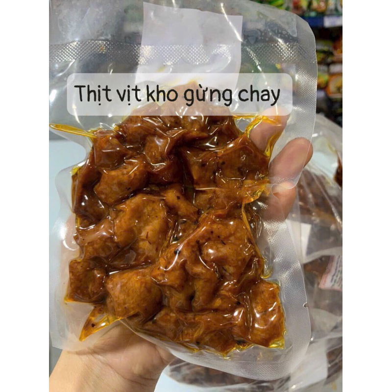 Thit vịt kho gừng chay 150gr /goi ( combo 2 gói)