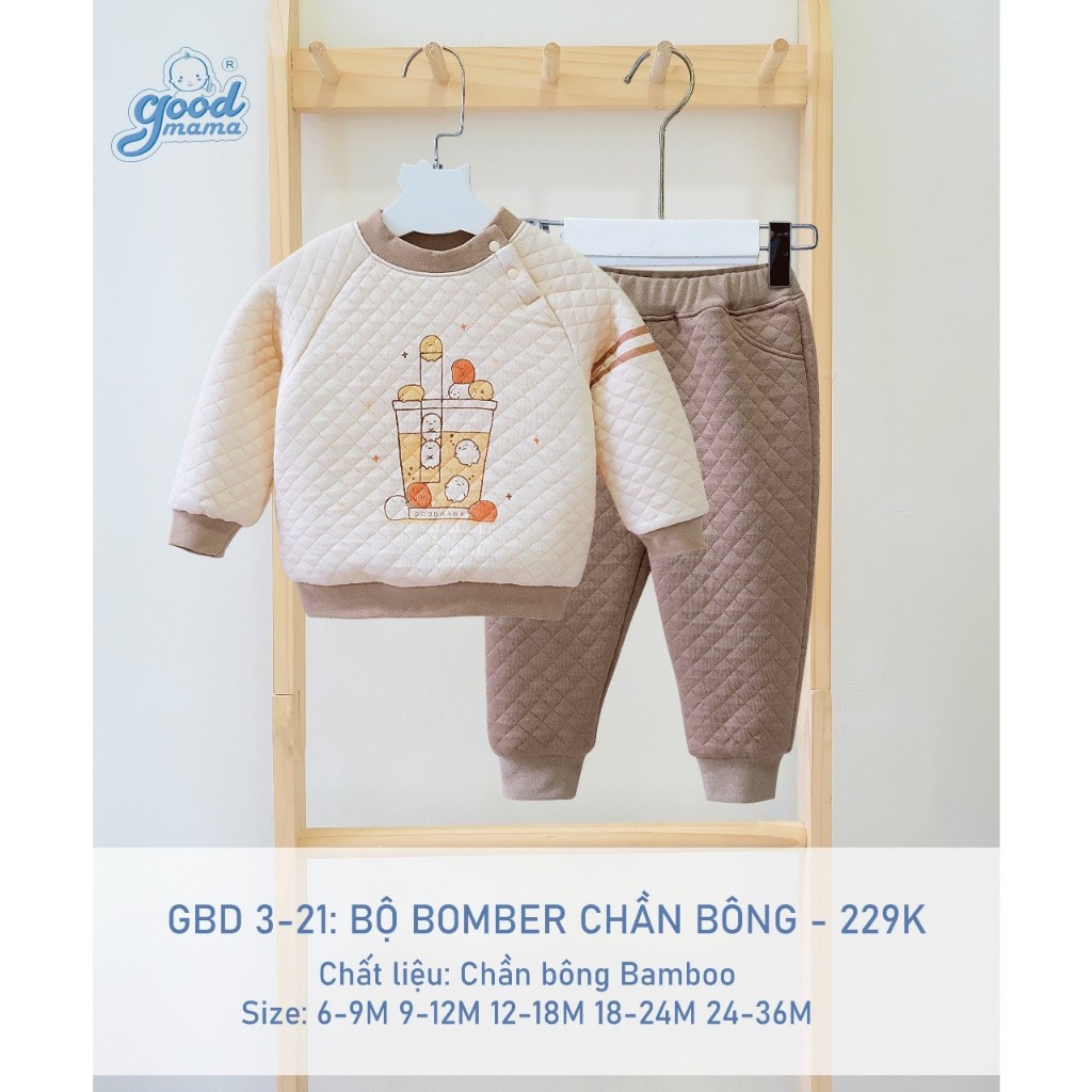 Bộ trần bông Goodmama size 6M-36M