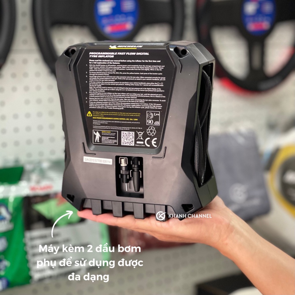 Máy bơm lốp ô tô Michelin 12266 - Bơm lốp ô tô 12V