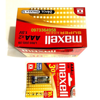 Pin aaa Alkaline maxell - pin đũa Alkaline maxell