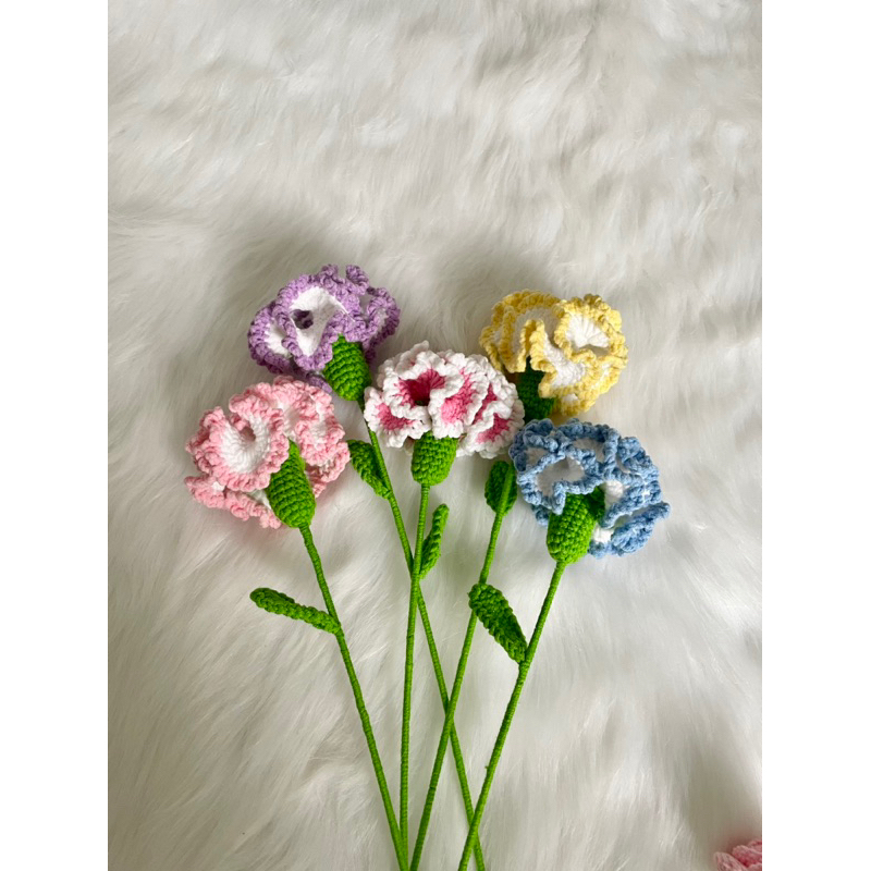 HOA CẨM CHƯỚNG LEN HANDMADE tặng người yêu sinh nhật lễ 8/3, 20/10, 14/2 có gói bó theo yêu cầu