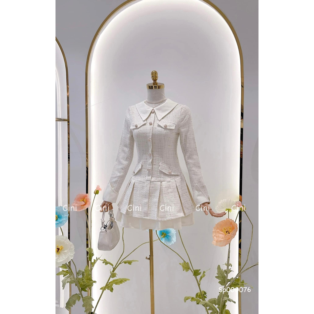 Váy dạ xòe tiểu thư