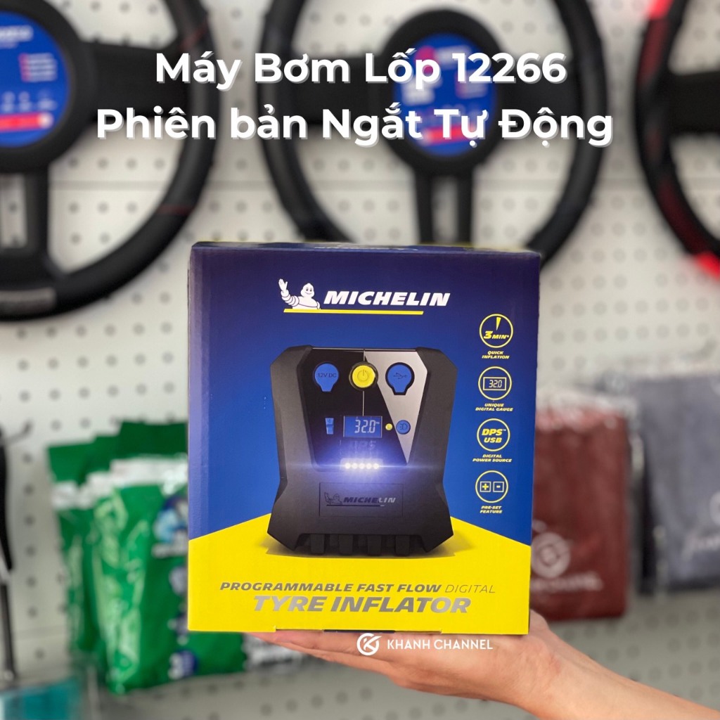 Máy bơm lốp ô tô Michelin 12266 - Bơm lốp ô tô 12V