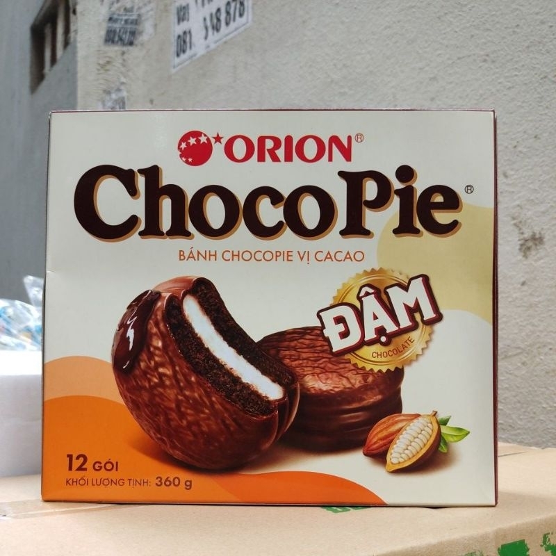 Bánh Chocopie Đậm Orion vị Cacao hộp 360g
