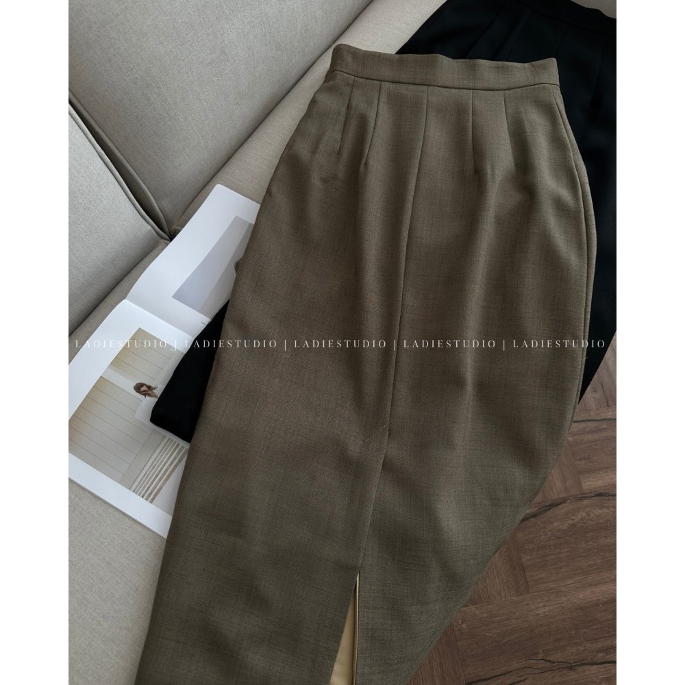 Chân váy Jennie Skirt dáng dài form suông, Ladie Studio, CV03