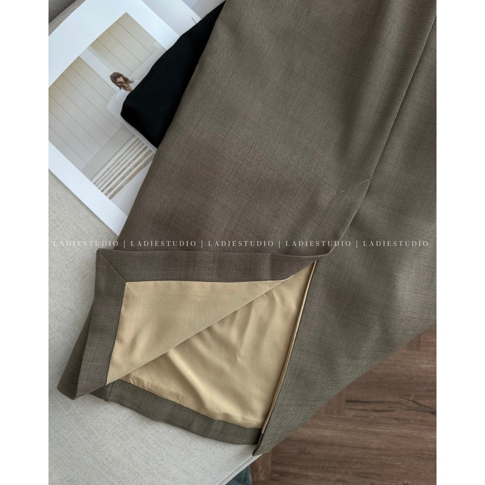 Chân váy Jennie Skirt dáng dài form suông, Ladie Studio, CV03