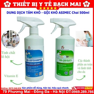 Dung Dịch Tắm Khô, Gội Khô ASIMEC [500ML]