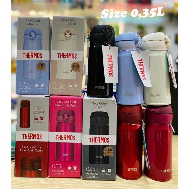 Bình giữ nhiệt Thermos Nhật Bản 350ml, 400ml, 500ml, 750ml Nội địa chính hãng