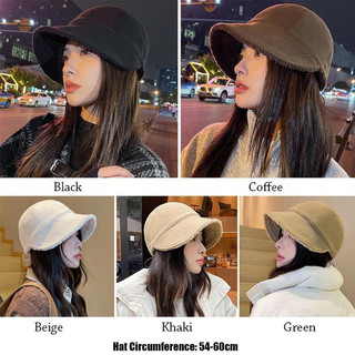 Mũ nón lưỡi trai vải len lông cừu ấm áp thời trang cho nữ