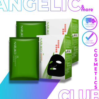 Mặt Nạ Naruko Xanh Tràm Trà Kiềm Dầu, Giảm Mụn Tea Tree Shine Control and Blemish Clear Mask (Hộp 8 Miếng)(Bản Đài Loan)