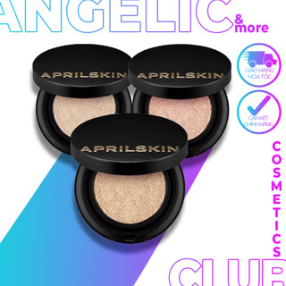 (AUTH) PHẤN NƯỚC MA THUẬT APRIL SKIN BLACK MAGIC SNOW CUSHION  15g (CÓ SẴN)