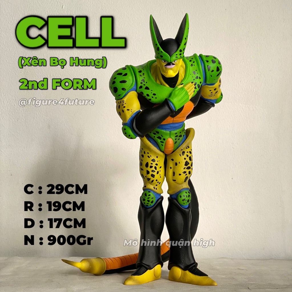 Mô Hình Cell From 2 Cao 29CM - Mô Hình Xên Bọ Hung Dạng 2 - Mô Hình Xên Bọ Hung Cúi Chào - Cell Dragonball