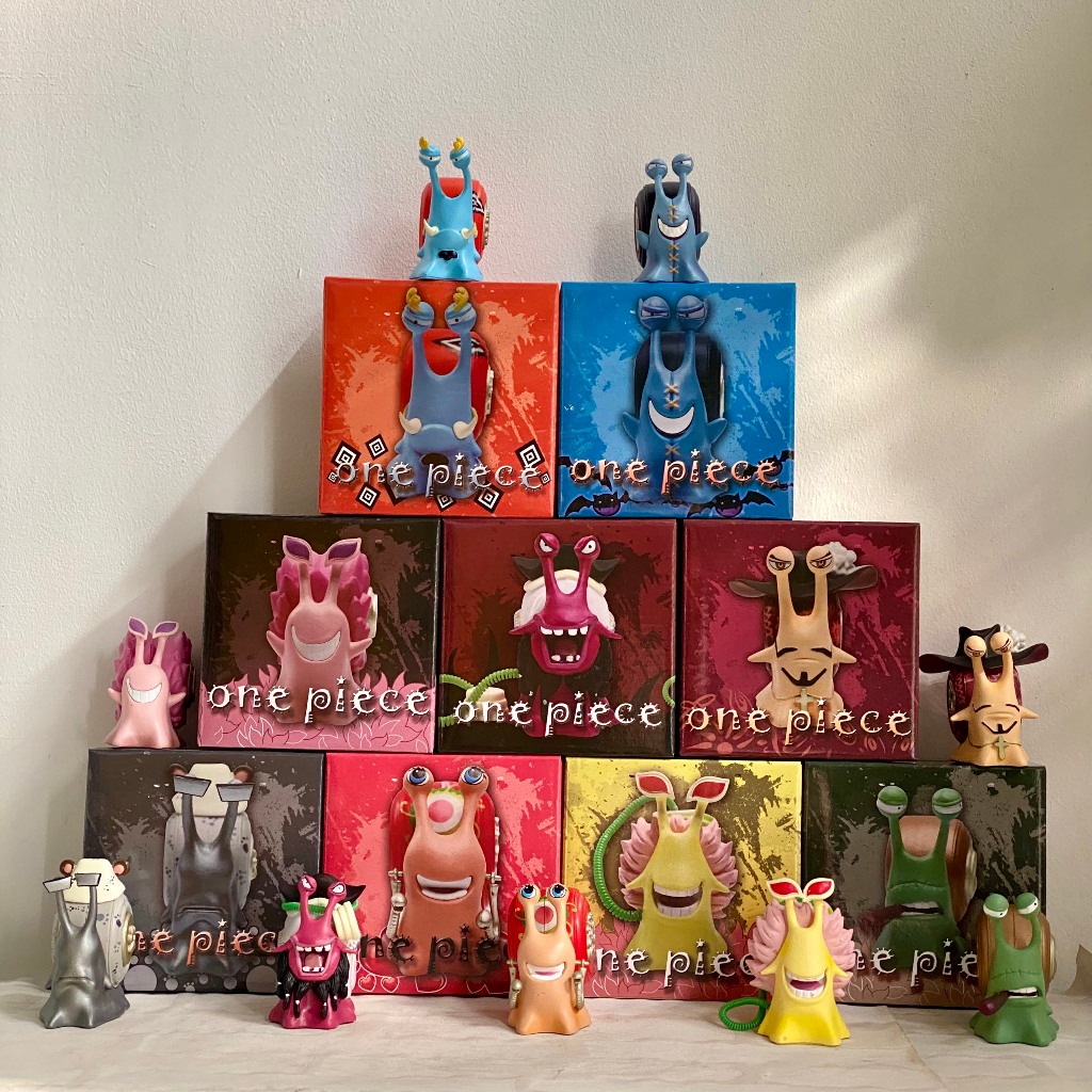 Mô hình Denden Mushi thất vũ hải cao 8CM - mô hình ốc sên truyền tin One piece - bộ 9 ốc sên thất vũ hải