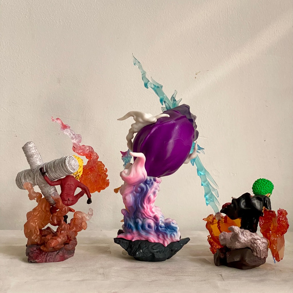 Mô hình bộ 3 quái vật băng Mũ rơm G5 studioF1 - mô hình Luffy - Zoro - Sanji G5 cao 12CM - One piece G5 figure