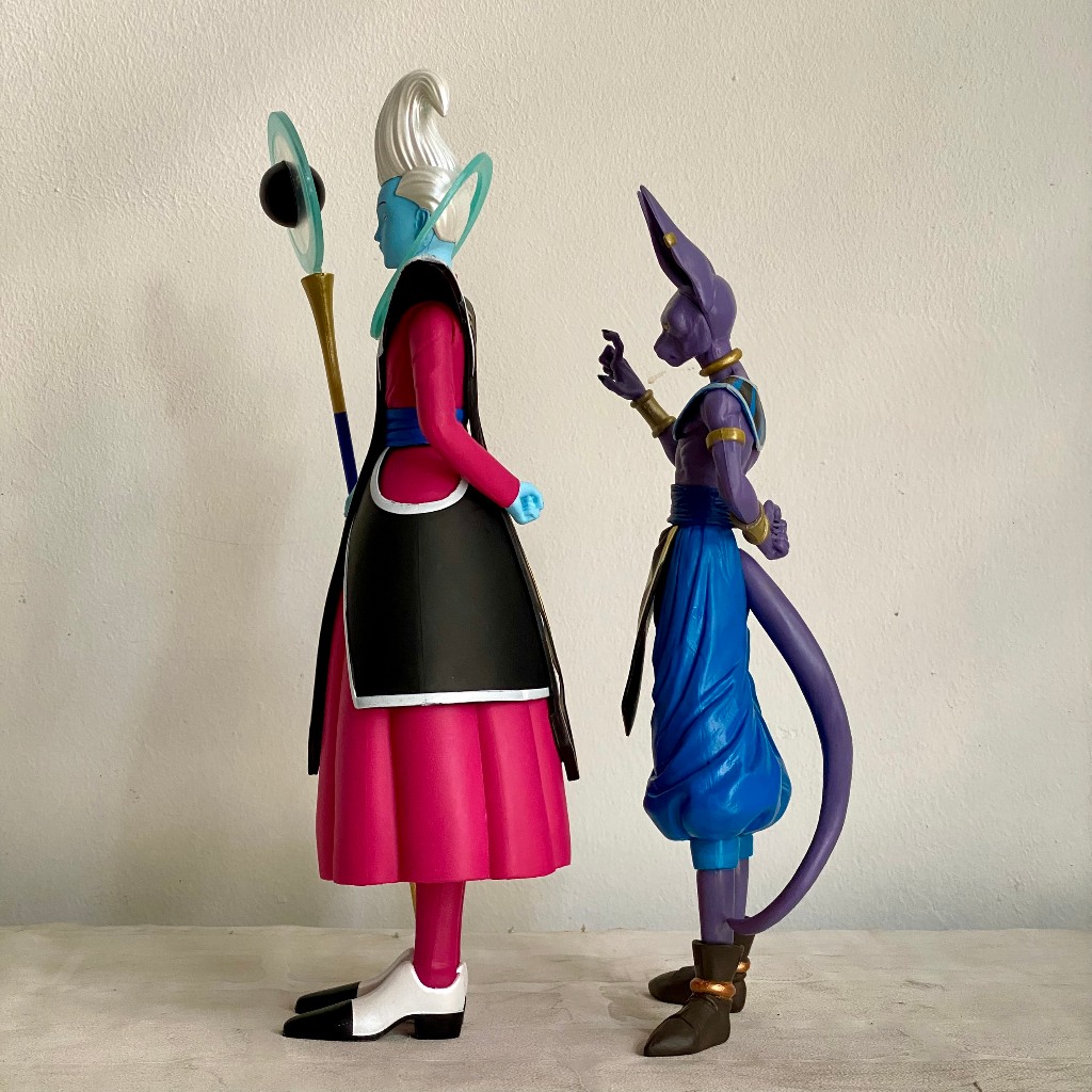 Mô Hình Thần Vũ Trụ Beerus 26Cm và Thiên sứ Whis cao 29CM - mô hình thiên thần Whis - beerus