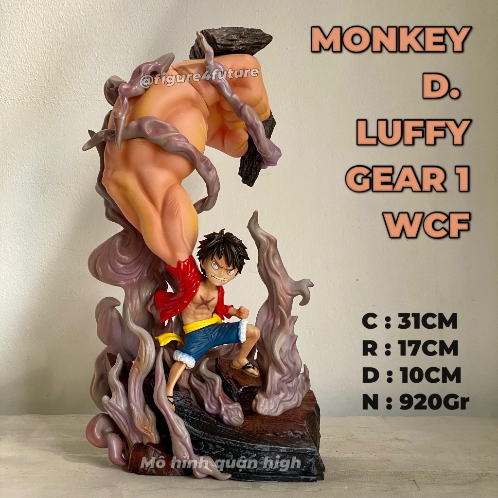 Mô hình Monkey D. Luffy gear 1 WCF cao 31CM - mô hình luffy gear 1 - Wcf luffy one piece
