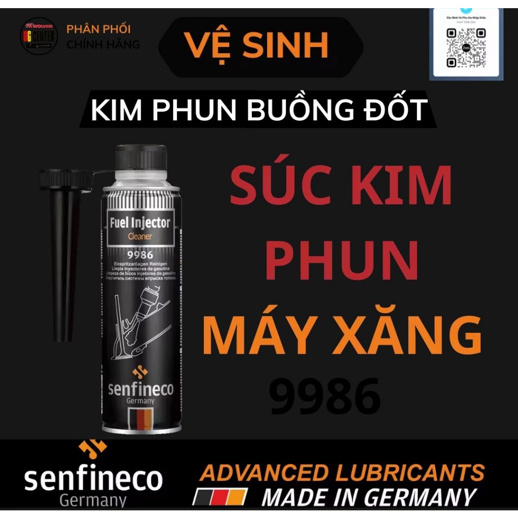 Phụ gia vệ sinh kim phun xe hơi máy xăng Senfineco Fuel Injector Cleaner 300mL - Senfineco 9986 - Sú