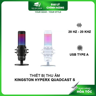 Thiết bị thu âm - Micro thu âm HyperX Quadcast S LED RGB - Hàng Chính Hãng