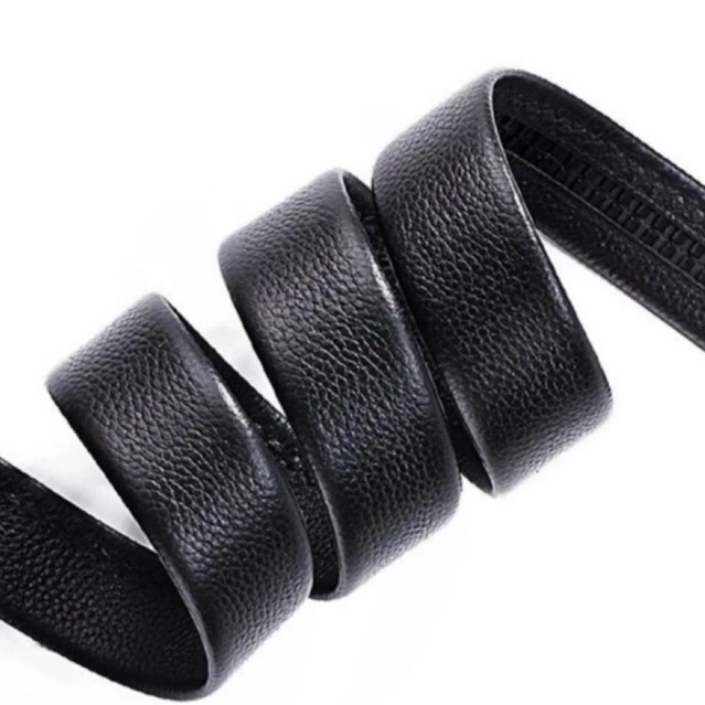 Dây Thắt Lưng Nam Da Bò Nhập Khẩu TM301 Thiết Kế Khóa Tự Động 3.5cm Hai Màu Đen Và Nâu Dây Da Thay Thế Không Mặt Khóa