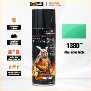 Sơn xịt samurai kurobushi - màu ngọc bích 1380 chuyên dùng cho xe máy