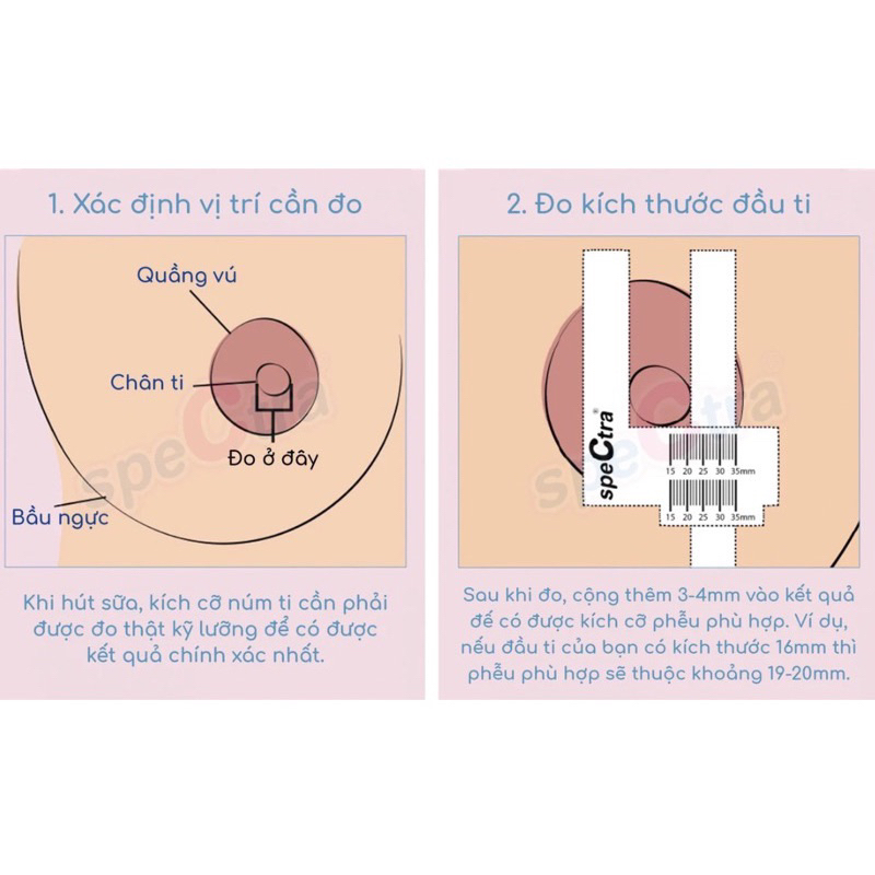 Bộ phụ kiện máy hút sữa Medela, Spectra, Unimom size 13-15-17-18-19-21-24-27mm- Phụ kiện máy hút sữa Medela Pump