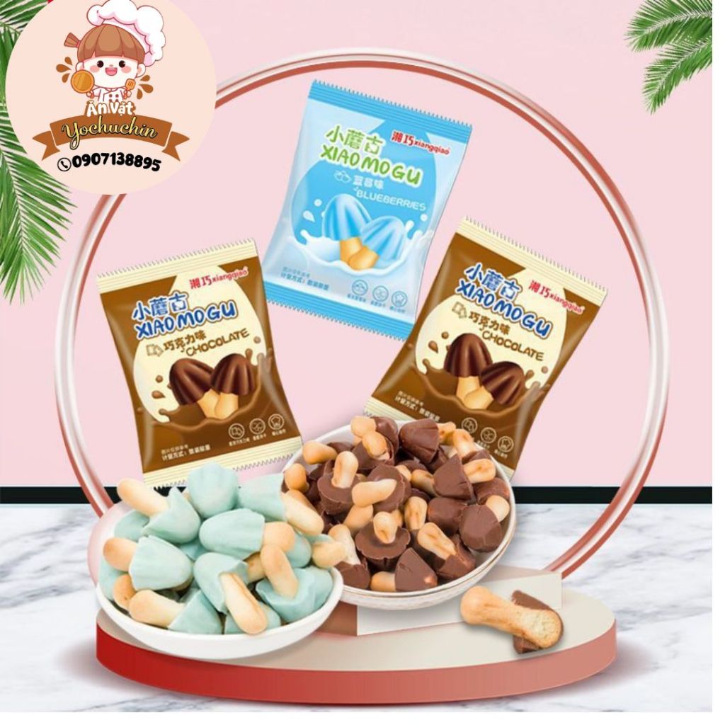 Kẹo hình cây nấm nhỏ /kẹo sô cô la/ kẹo việt quất/ kẹo ăn vặt