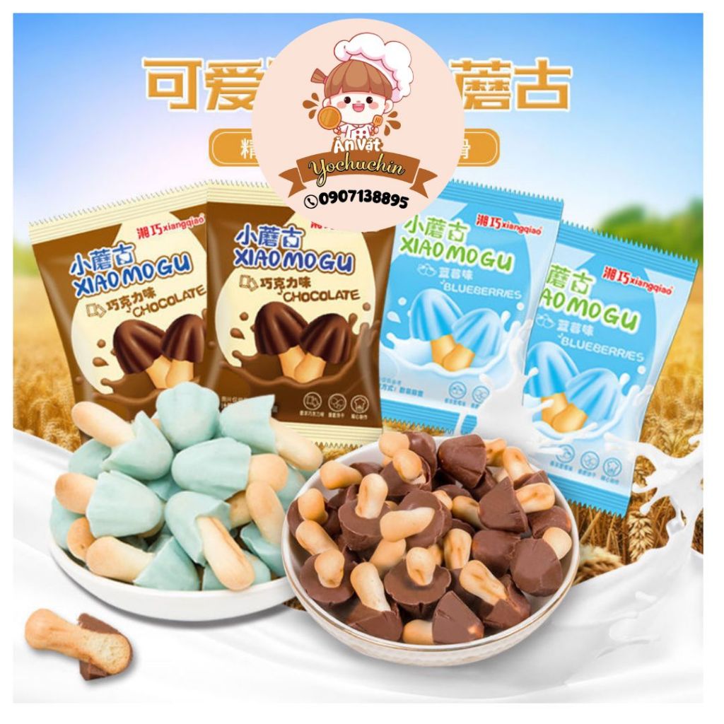 Kẹo hình cây nấm nhỏ /kẹo sô cô la/ kẹo việt quất/ kẹo ăn vặt
